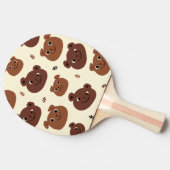 Raquette De Ping Pong Visage drôle d'ours (Côté)