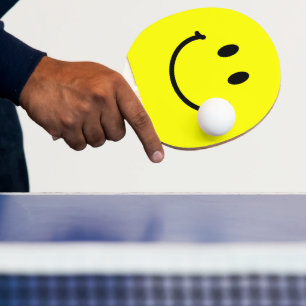 Raquette De Ping Pong Visage Heureux