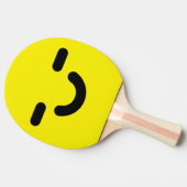 Raquette De Ping Pong Visage Joyeux Jaune (Côté)