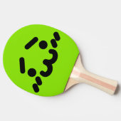 Raquette De Ping Pong Visage Mignon Gauche Vert (Côté)