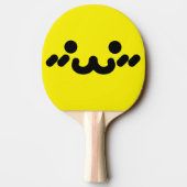 Raquette De Ping Pong Visage Mignon Jaune (Dos)