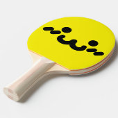 Raquette De Ping Pong Visage Mignon Jaune (Devant Angle)