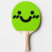 Raquette De Ping Pong Visage Mignon Timide Vert (Dos)