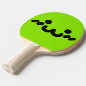 Raquette De Ping Pong Visage Mignon Vert (Devant Angle)