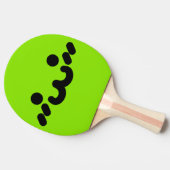 Raquette De Ping Pong Visage Mignon Vert (Côté)