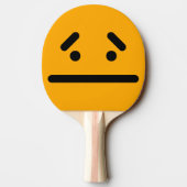 Raquette De Ping Pong Visage Orange Vide Triste (Dos)
