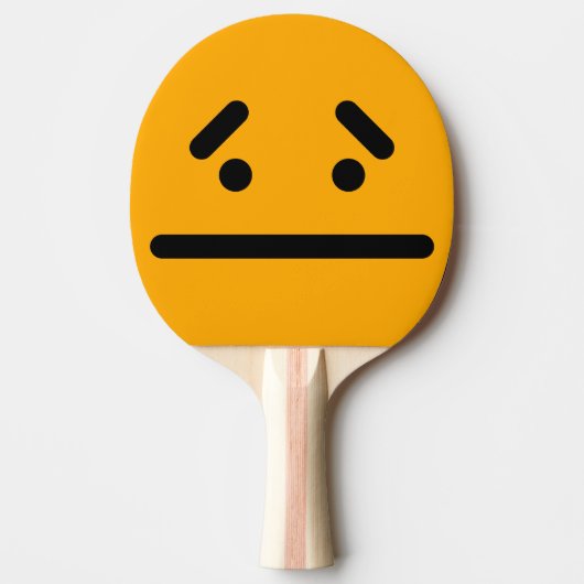 Raquette De Ping Pong Visage Orange Vide Triste (Devant)