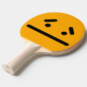 Raquette De Ping Pong Visage Orange Vide Triste (Devant Angle)