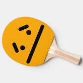 Raquette De Ping Pong Visage Orange Vide Triste (Côté)