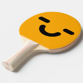 Raquette De Ping Pong Visage Satisfait Orange (Devant Angle)