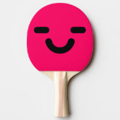 Raquette De Ping Pong Visage Satisfait Rose (Dos)