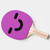 Raquette De Ping Pong Visage Satisfait Violet (Côté)