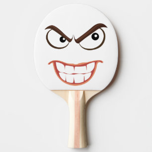 RAQUETTE DE PING PONG VISAGE SINISTRE