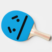 Raquette De Ping Pong Visage Vide Bleu Triste (Côté)