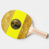 Raquette De Ping Pong Visitation à Dawn Jesus frappe sur une porte rusti (Côté)