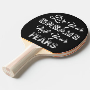 Raquette De Ping Pong Vivent votre monogramme fait sur commande de rêve