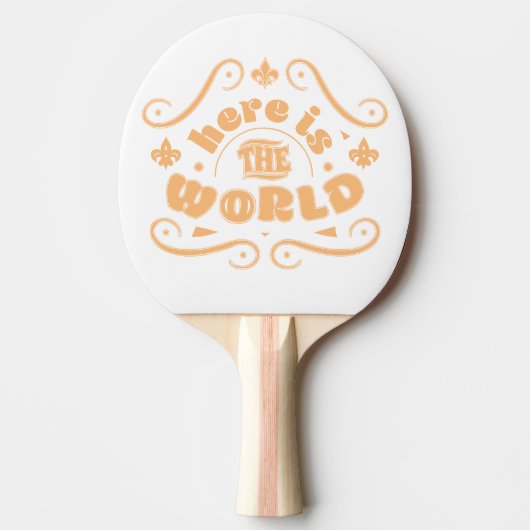 Raquette De Ping Pong Voici le monde (Devant)