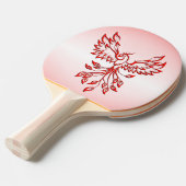 Raquette De Ping Pong Vol d'un Phoenix Red (Devant Angle)