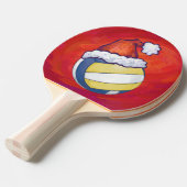 Raquette De Ping Pong Volley-ball avec Casquette de Noël (Devant Angle)