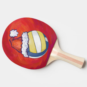 Raquette De Ping Pong Volley-ball avec Casquette de Noël
