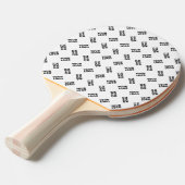 Raquette De Ping Pong Votre logo | Motif répété de substitution simple (Devant Angle)