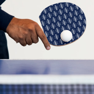 Raquette De Ping Pong Votre logo ou motif répétitif d'image Bleu marin
