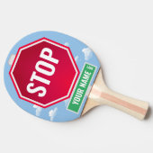 RAQUETTE DE PING PONG VOTRE NOM LANE STOP SIGNER (Côté)