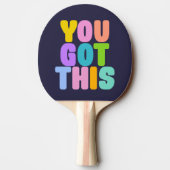 Raquette De Ping Pong Vous Avez Cette Jolie Citation Colorée Inspiration (Dos)