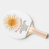 Raquette De Ping Pong Vous êtes mes paroles de soleil (Côté)