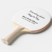 Raquette De Ping Pong Voyager douche nuptiale ajouter nom date de manque (Devant Angle)