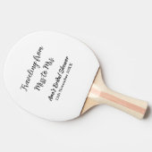 Raquette De Ping Pong Voyager douche nuptiale ajouter nom date de manque (Côté)