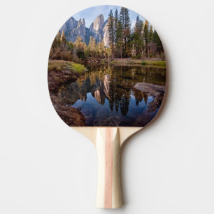 Raquette De Ping Pong Vue des crêtes de cathédrale