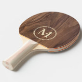 Raquette De Ping Pong Walnut Wood Monogram (Devant Angle)