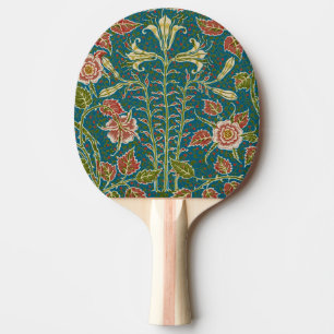 Raquette De Ping Pong Walter Crane Vintage Lily et Rose Floral