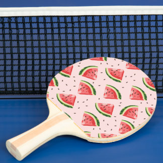 Raquette De Ping Pong Watercolor Watermelon Motif de fruits