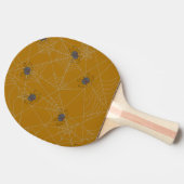 Raquette De Ping Pong Web et citrouilles d'araignées d'Halloween (Côté)