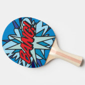 Raquette De Ping Pong WHAM BANG Fun Retro Comic Book Pop Art (Côté)