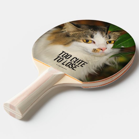 Raquette De Ping Pong Whimsical Le Chat et la Camellia (Devant Angle)