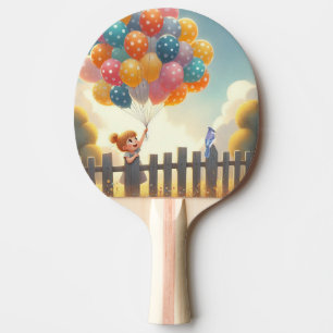 Raquette De Ping Pong Whimsical/mignon ballon art