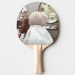 Raquette De Ping Pong Whimsical Pet Barber Shop