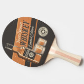 Raquette De Ping Pong Whiskey Liquor Bottle Western Bar (Côté)