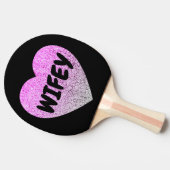 RAQUETTE DE PING PONG WIFEY PING PONG PONG PONG PARTIES SCINTILLANT COEU (Côté)