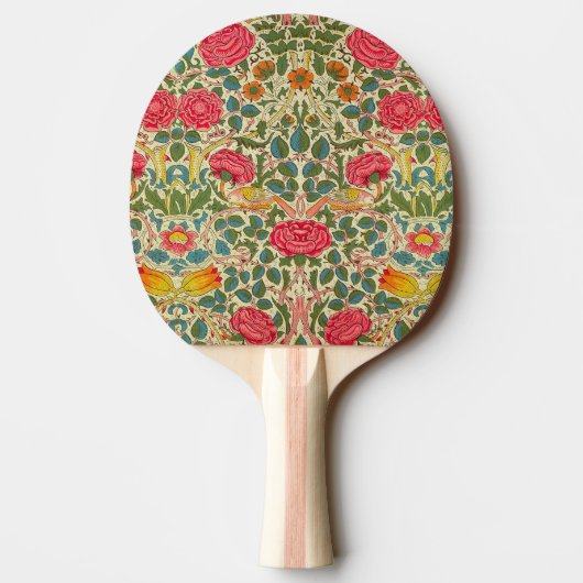 Raquette De Ping Pong William Morris Rose Floral Chintz rose (Dos)