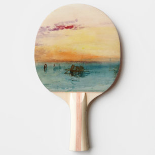 Raquette De Ping Pong William Turner - Le lagon près de Venise au couche