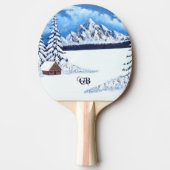 Raquette De Ping Pong Winter Wonder avec texte (Devant)
