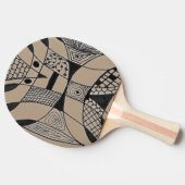 Raquette De Ping Pong "Yappy Chien tan" Ping Paddle Abstrait (Côté)