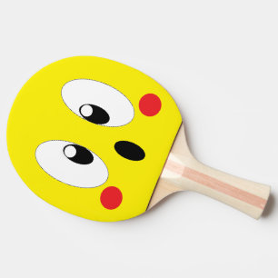 RAQUETTE DE PING PONG YEUX DE DESSIN ANIMÉ