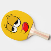 Raquette De Ping Pong Yikes Emoji Jaune (Côté)