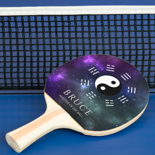 Raquette De Ping Pong Yin Yang avec Symboles de trigramme Bagua I-Ching