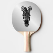 Raquette De Ping Pong Zebra Head sur Silver (Dos)